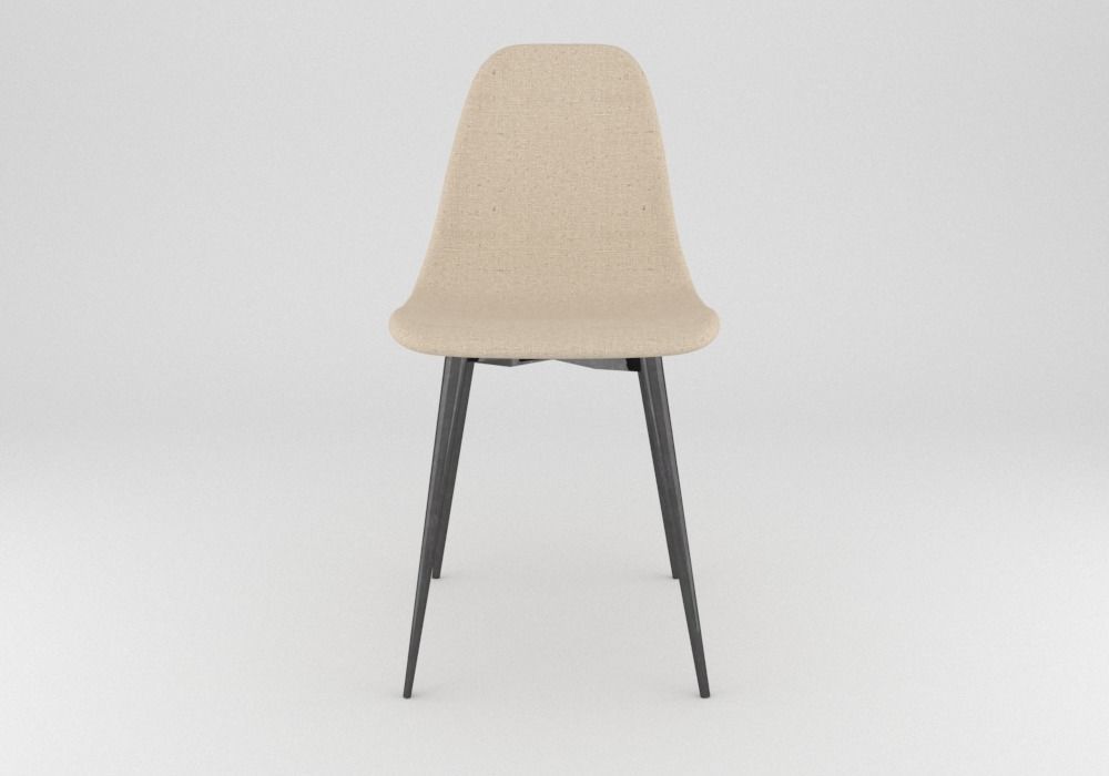 Silla Estilo Escandinavo 3D model_1