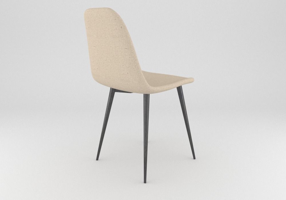 Silla Estilo Escandinavo 3D model_3