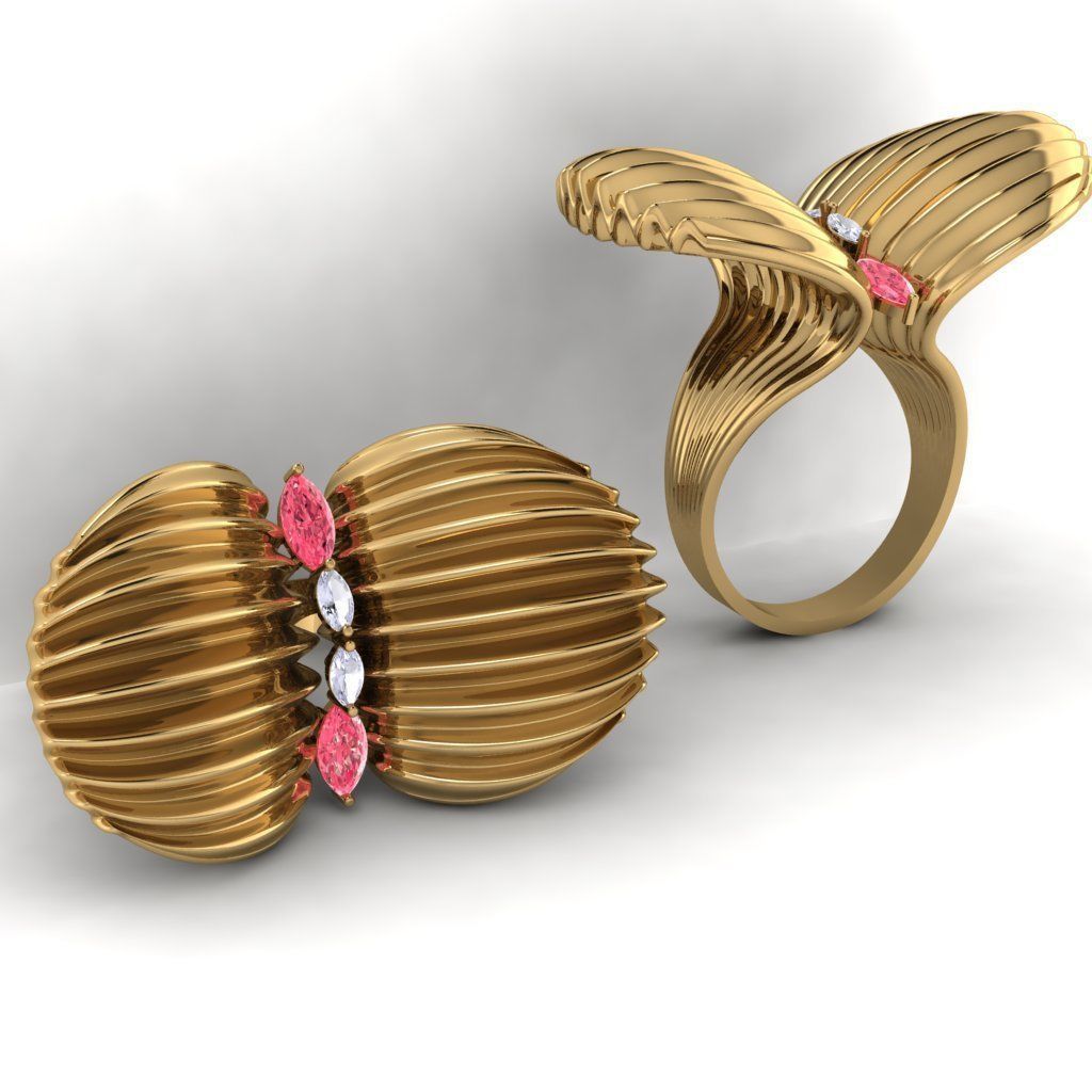 Shell ring 3d- model 3D print model_2