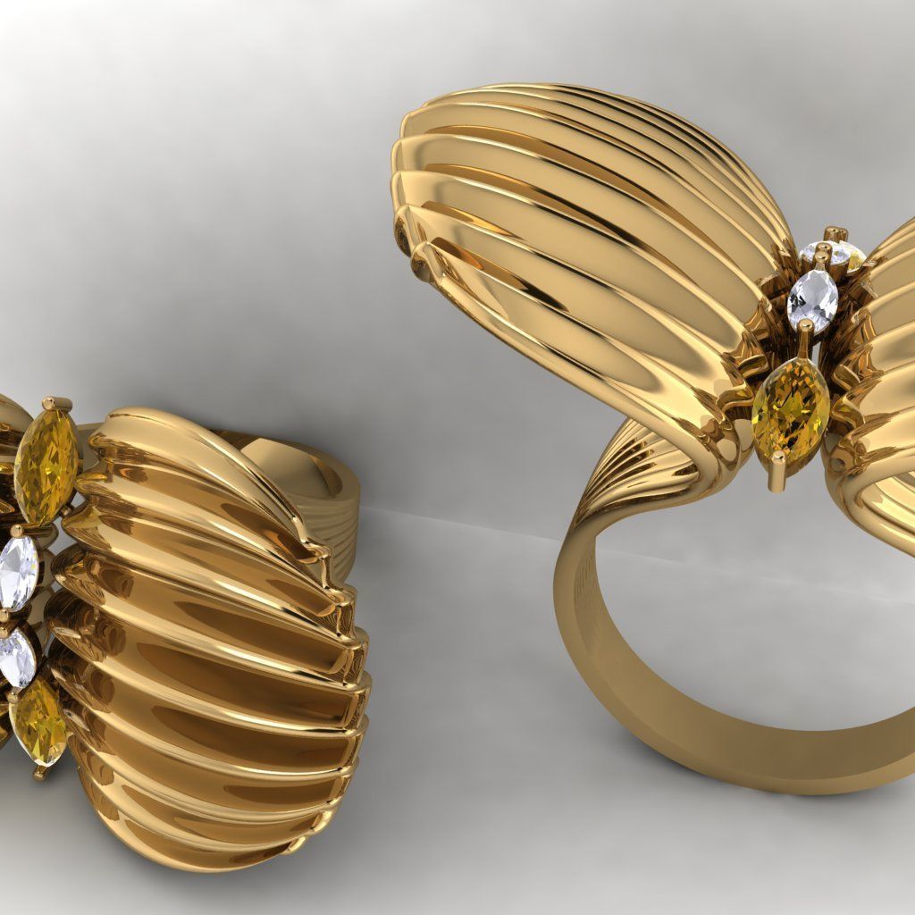 Shell ring 3d- model 3D print model_3