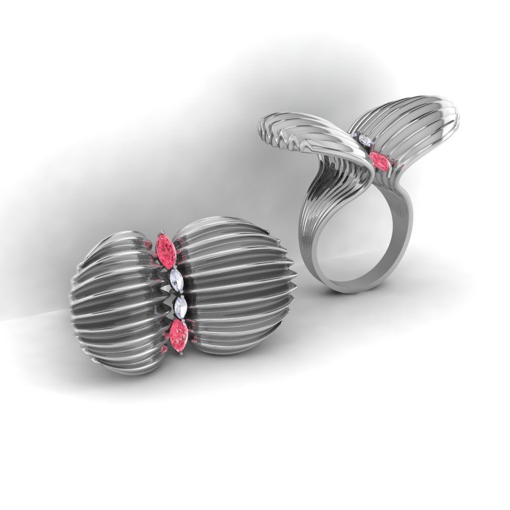 Shell ring 3d- model 3D print model_8