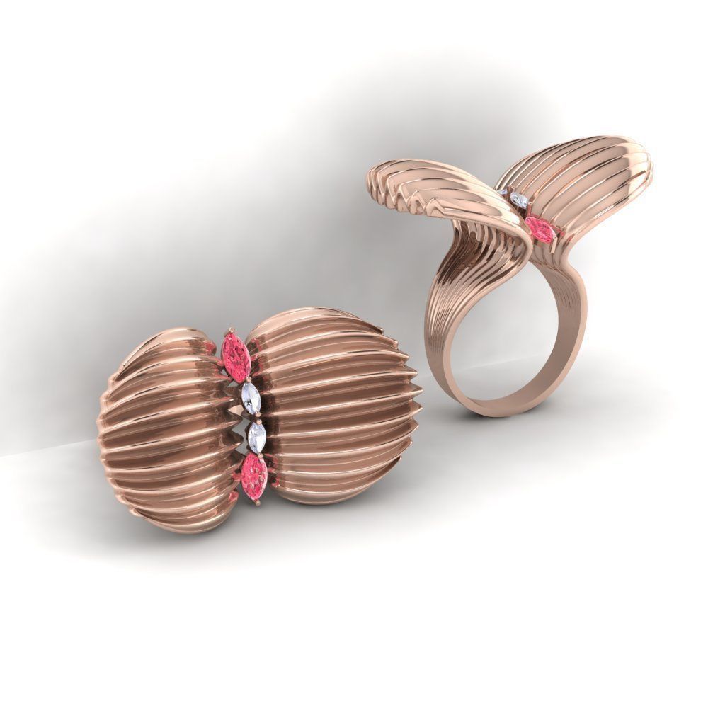 Shell ring 3d- model 3D print model_6