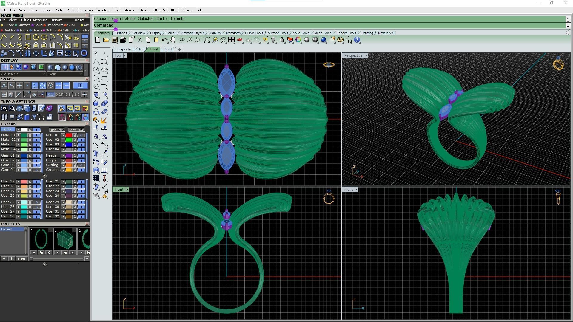 Shell ring 3d- model 3D print model_11