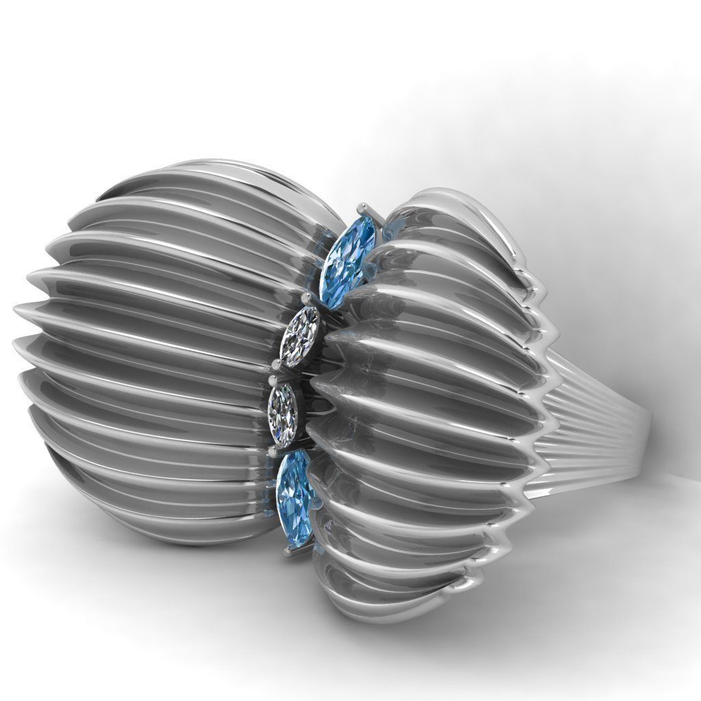 Shell ring 3d- model 3D print model_10