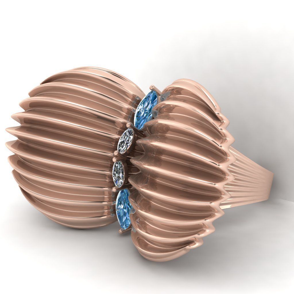 Shell ring 3d- model 3D print model_5