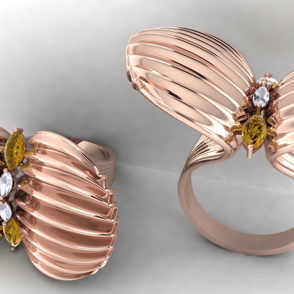 Shell ring 3d- model 3D print model_4