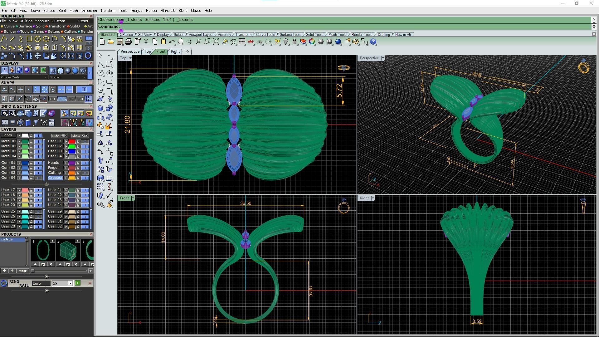 Shell ring 3d- model 3D print model_13