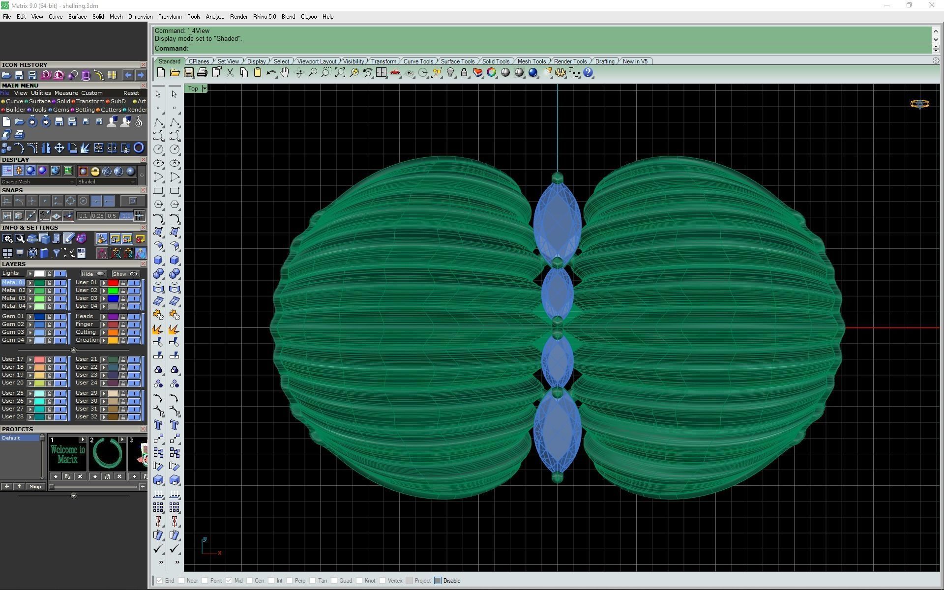 Shell ring 3d- model 3D print model_18