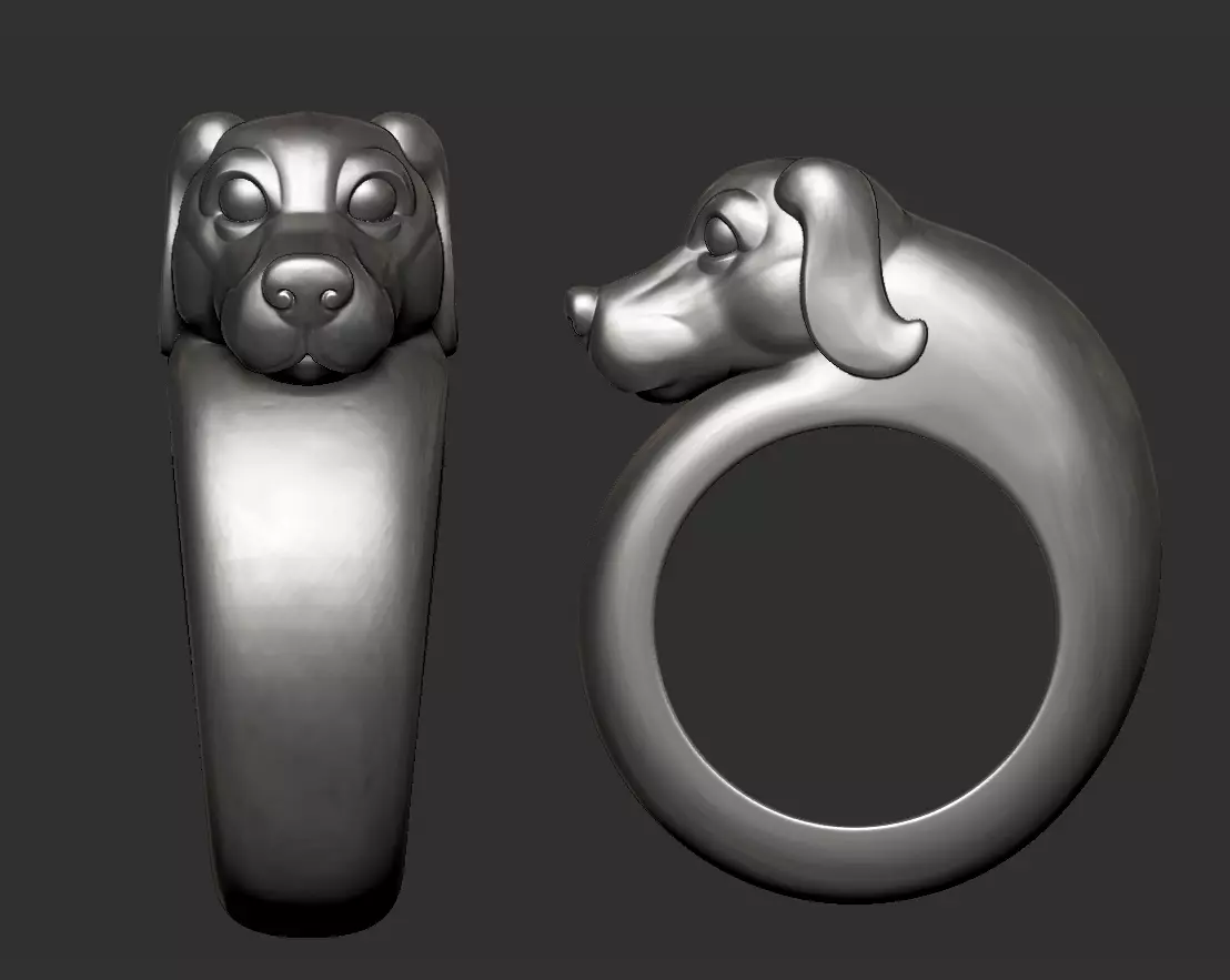 dog ring 3D print model