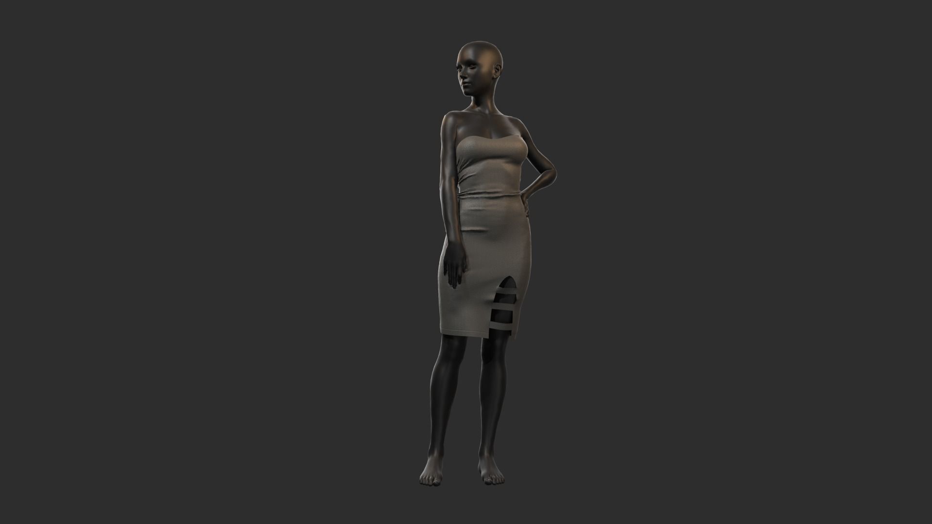 Female dresses  3D model_18