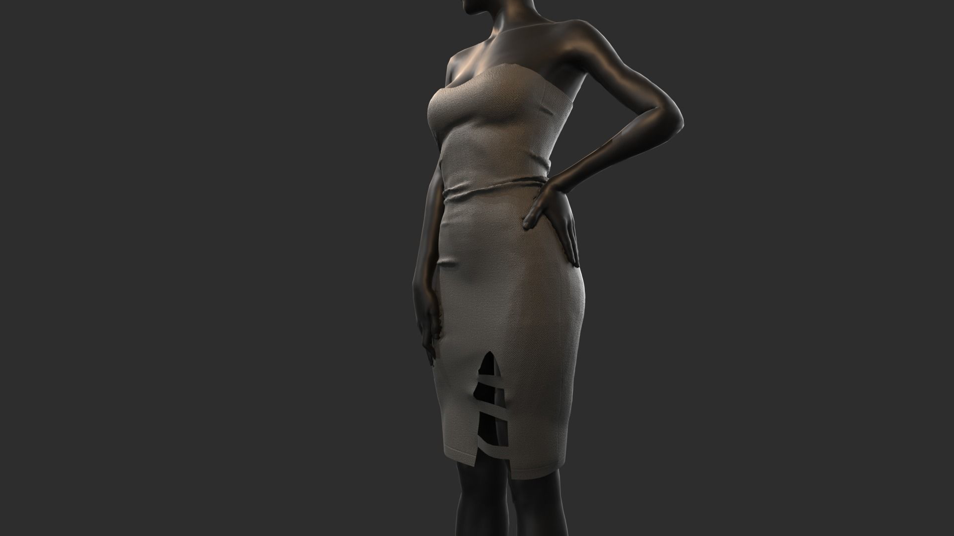 Female dresses  3D model_20