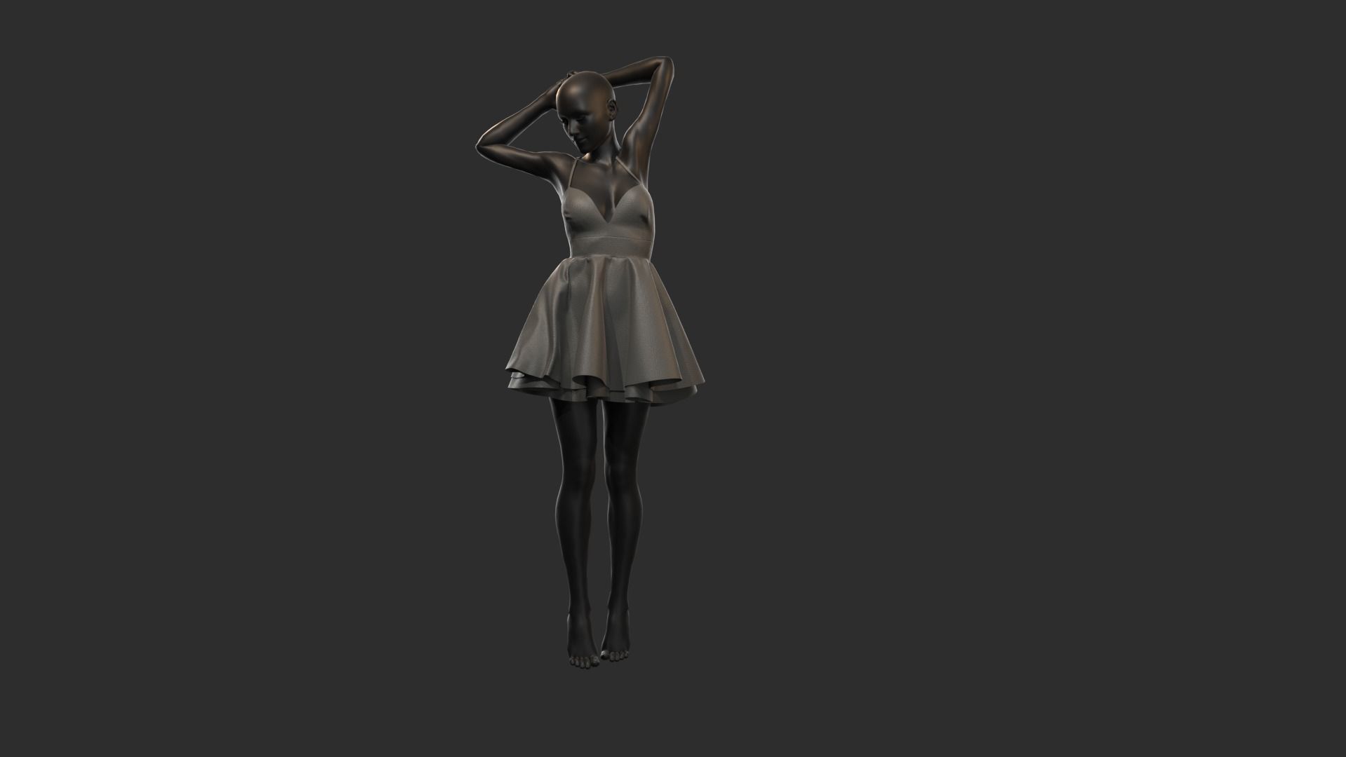 Female dresses  3D model_7