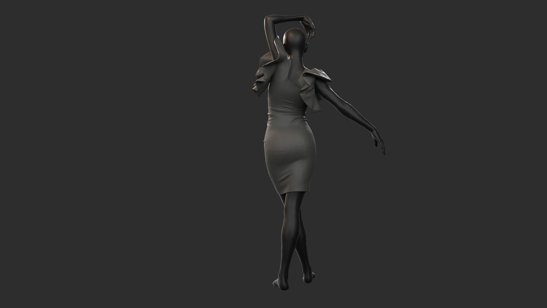 Female dresses  3D model_6