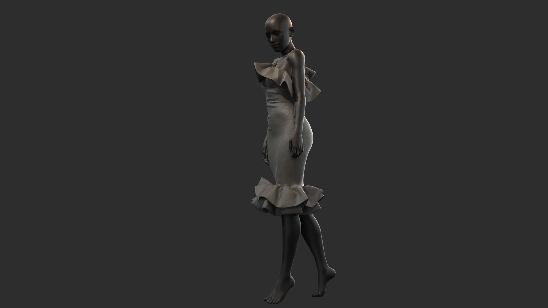 Female dresses  3D model_14