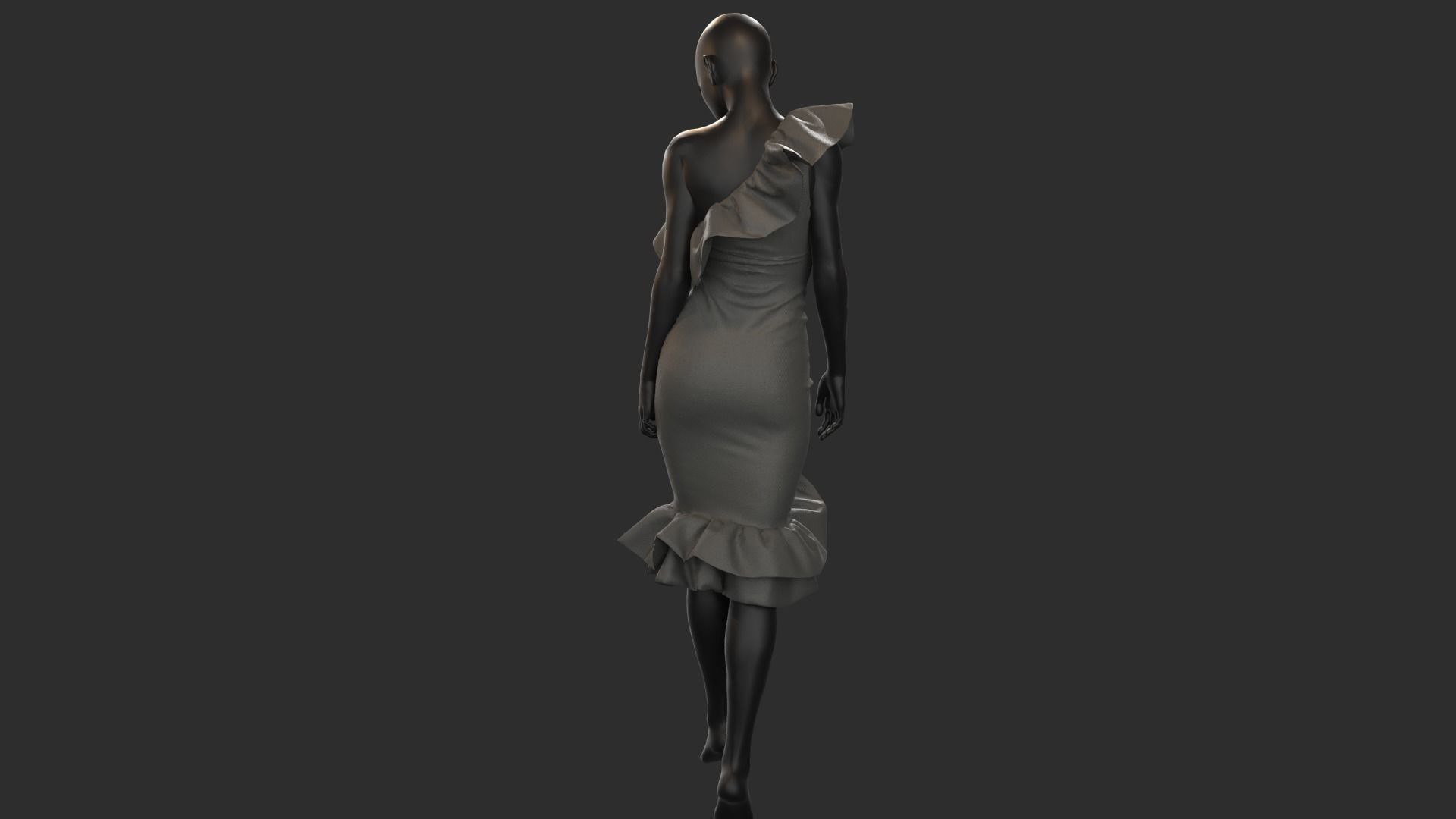 Female dresses  3D model_13