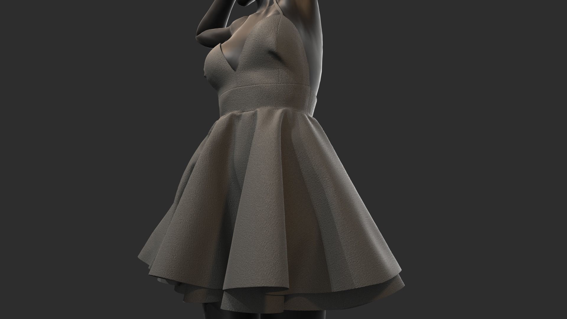 Female dresses  3D model_10