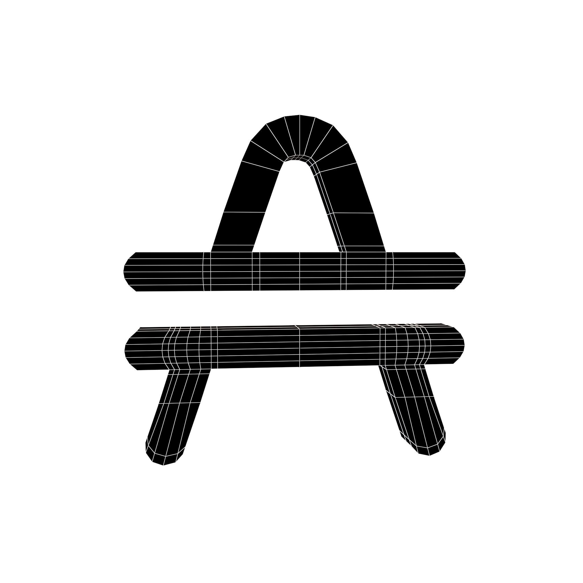 Amp Coin v1 001 Low-poly 3D model_5