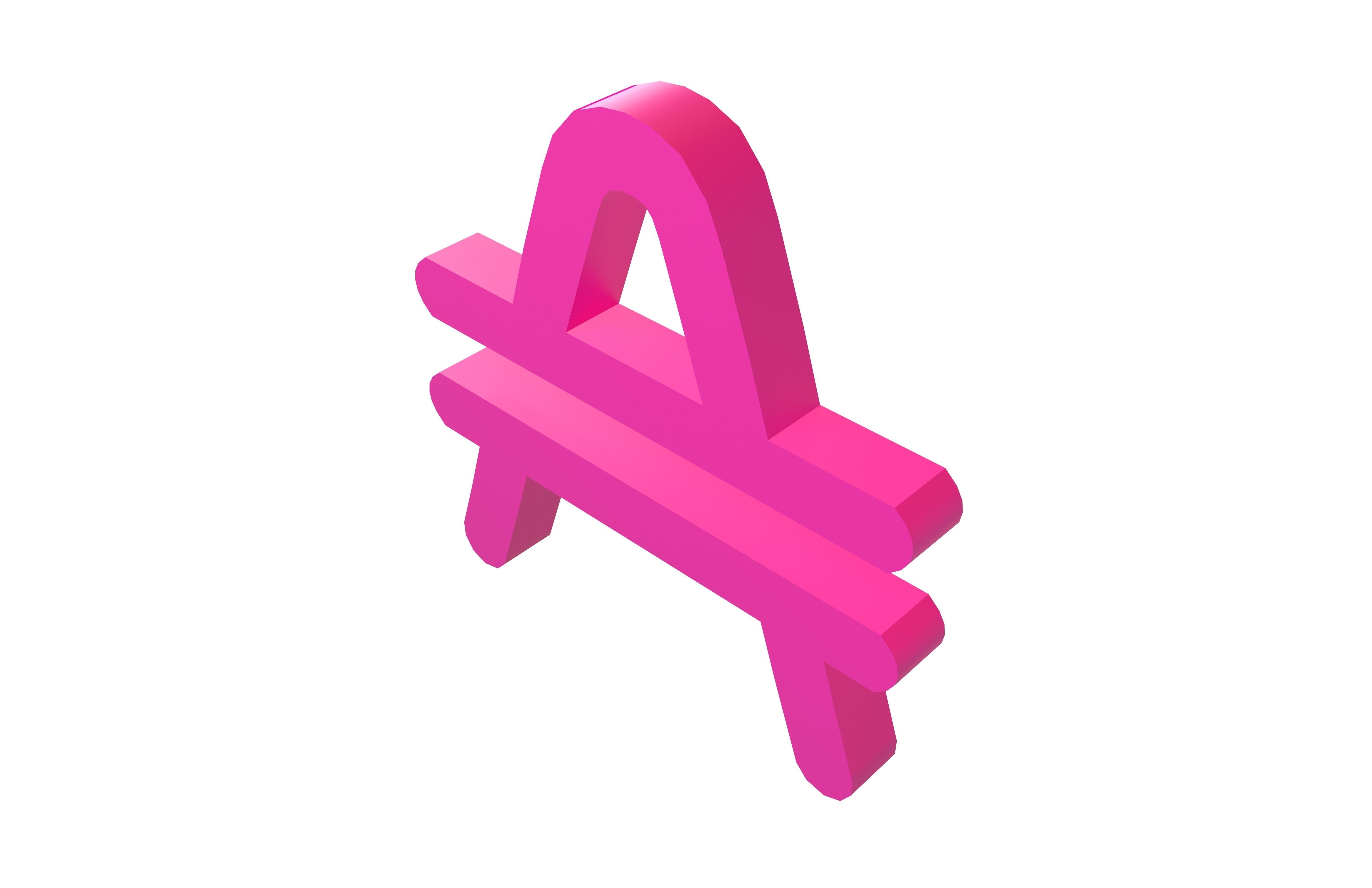 Amp Coin v1 001 Low-poly 3D model_2