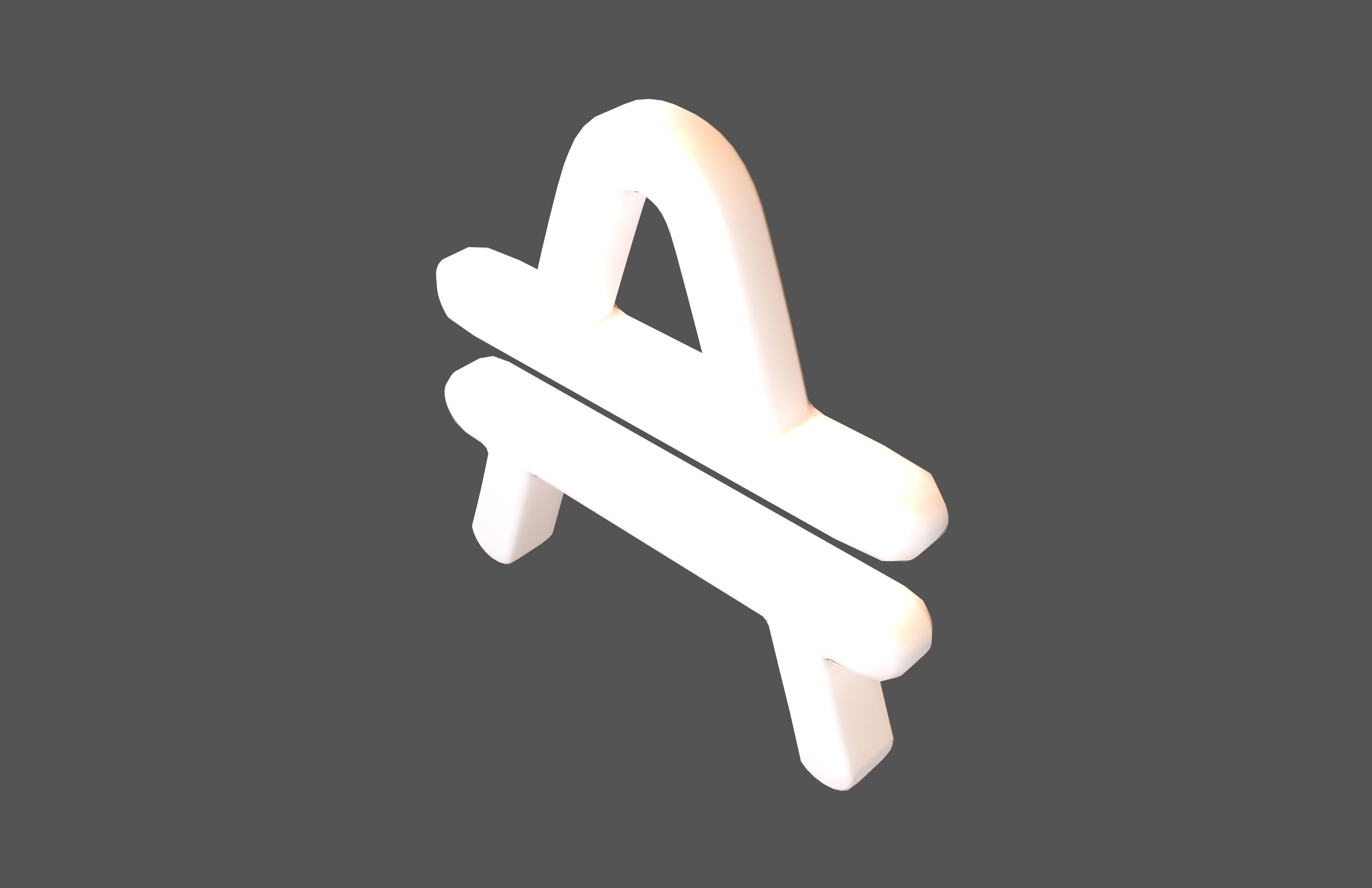 Amp Coin v2 002 Low-poly 3D model_2