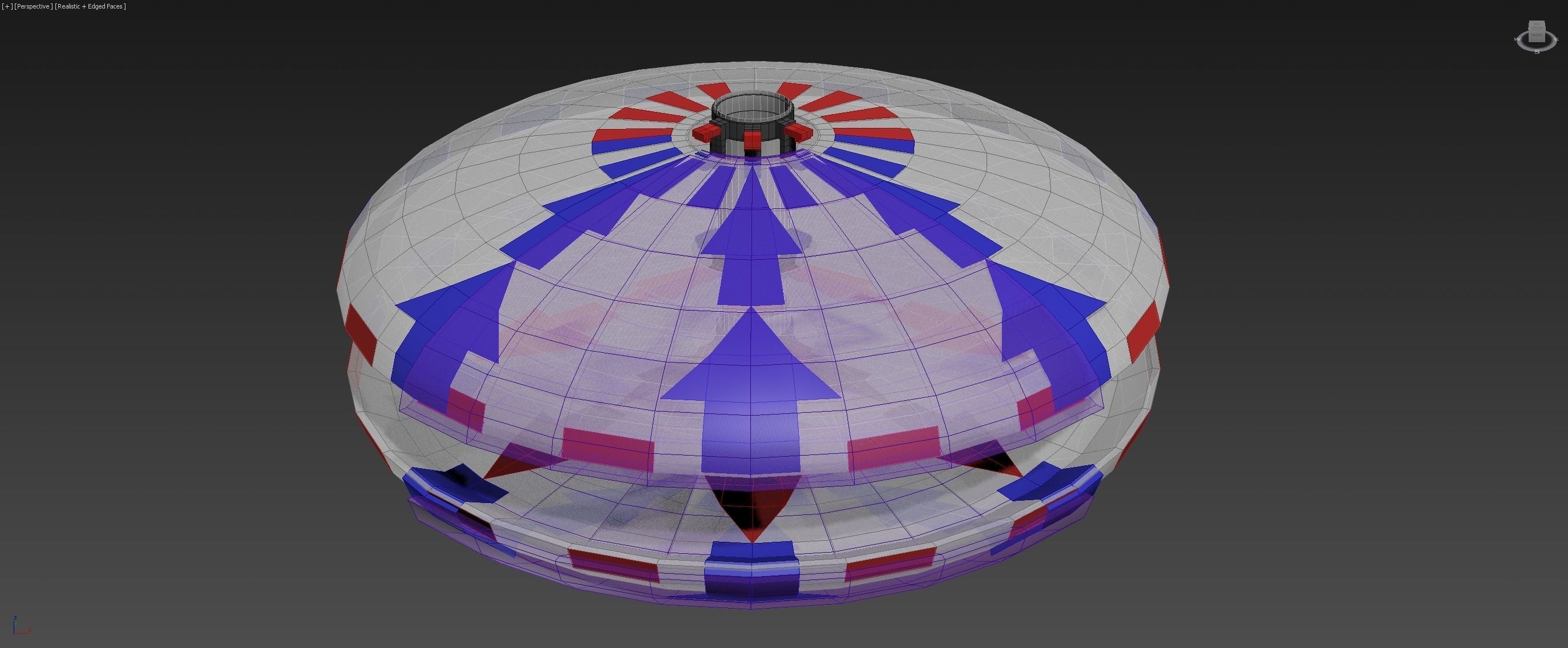 Bi-Directional Ionwind Compass - Concept 3D model_4