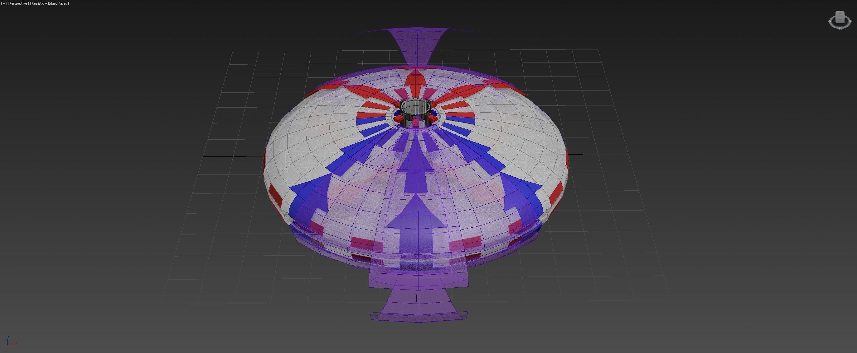 Bi-Directional Ionwind Compass - Concept 3D model_24