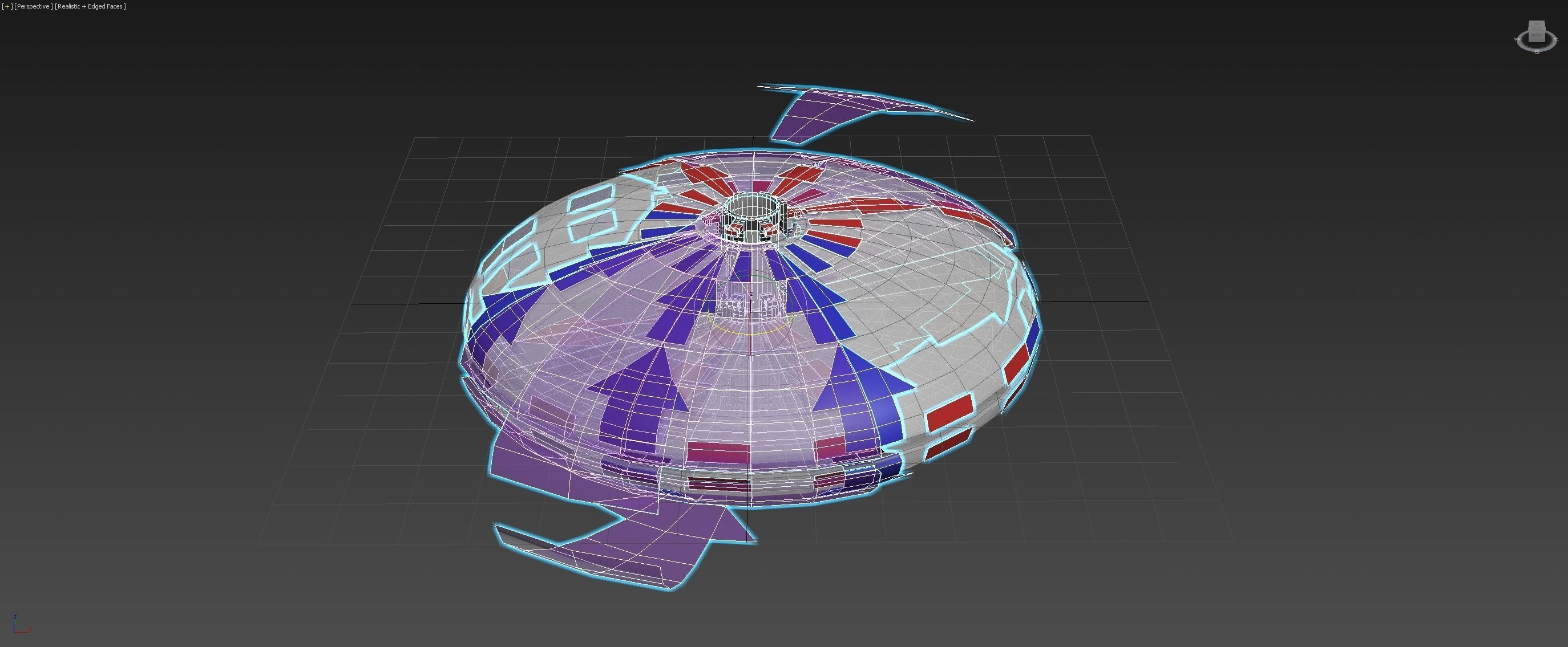 Bi-Directional Ionwind Compass - Concept 3D model_26