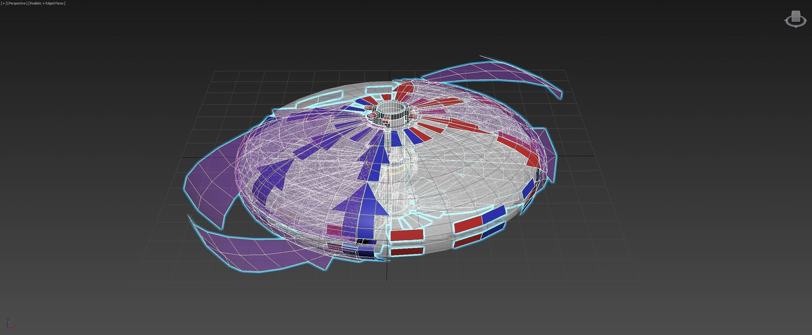 Bi-Directional Ionwind Compass - Concept 3D model_27