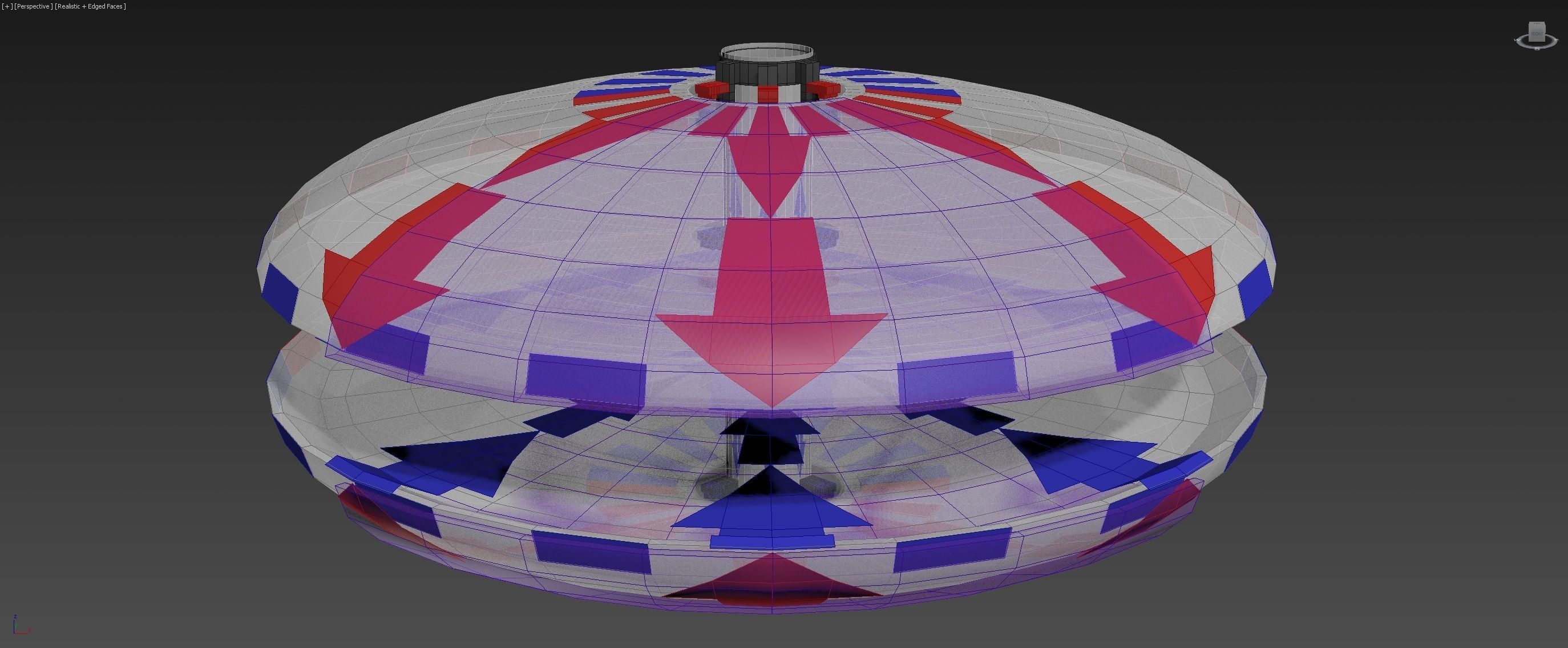 Bi-Directional Ionwind Compass - Concept 3D model_9