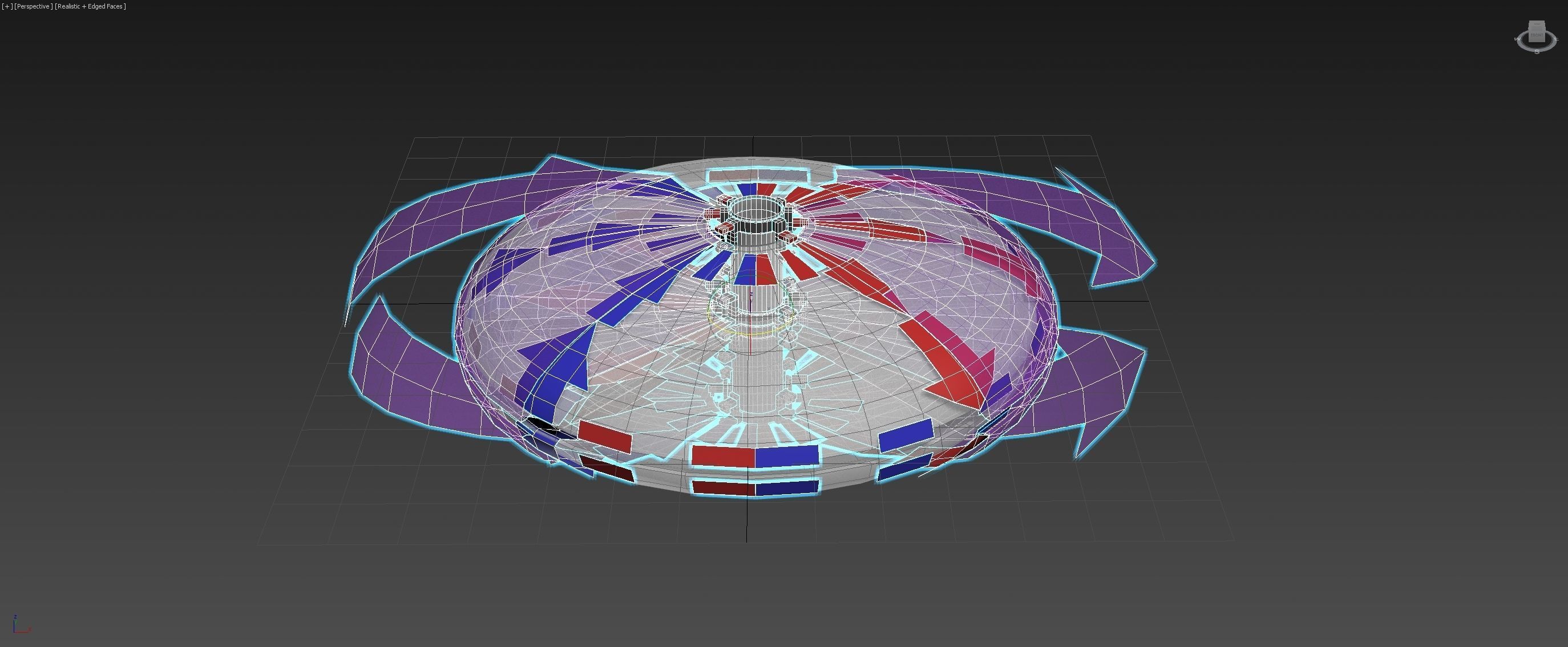 Bi-Directional Ionwind Compass - Concept 3D model_28