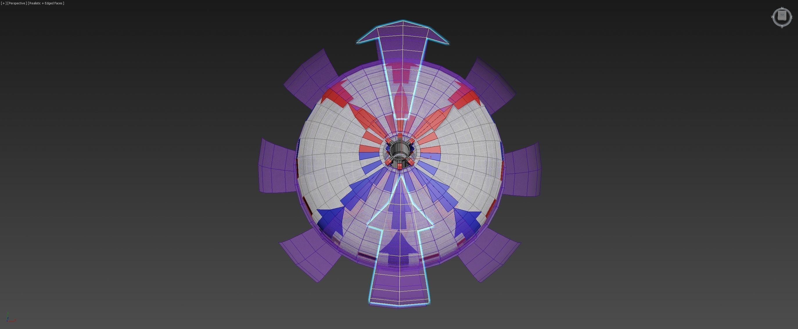 Bi-Directional Ionwind Compass - Concept 3D model_16