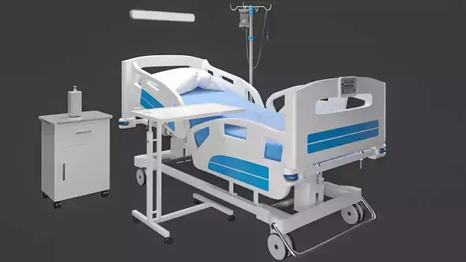 Hospital Bed 3D