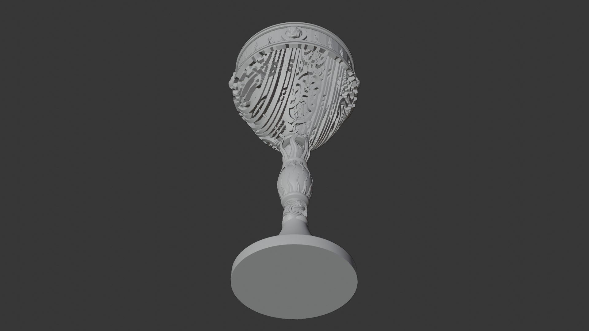 ancient ornamented goblet 3D model_11