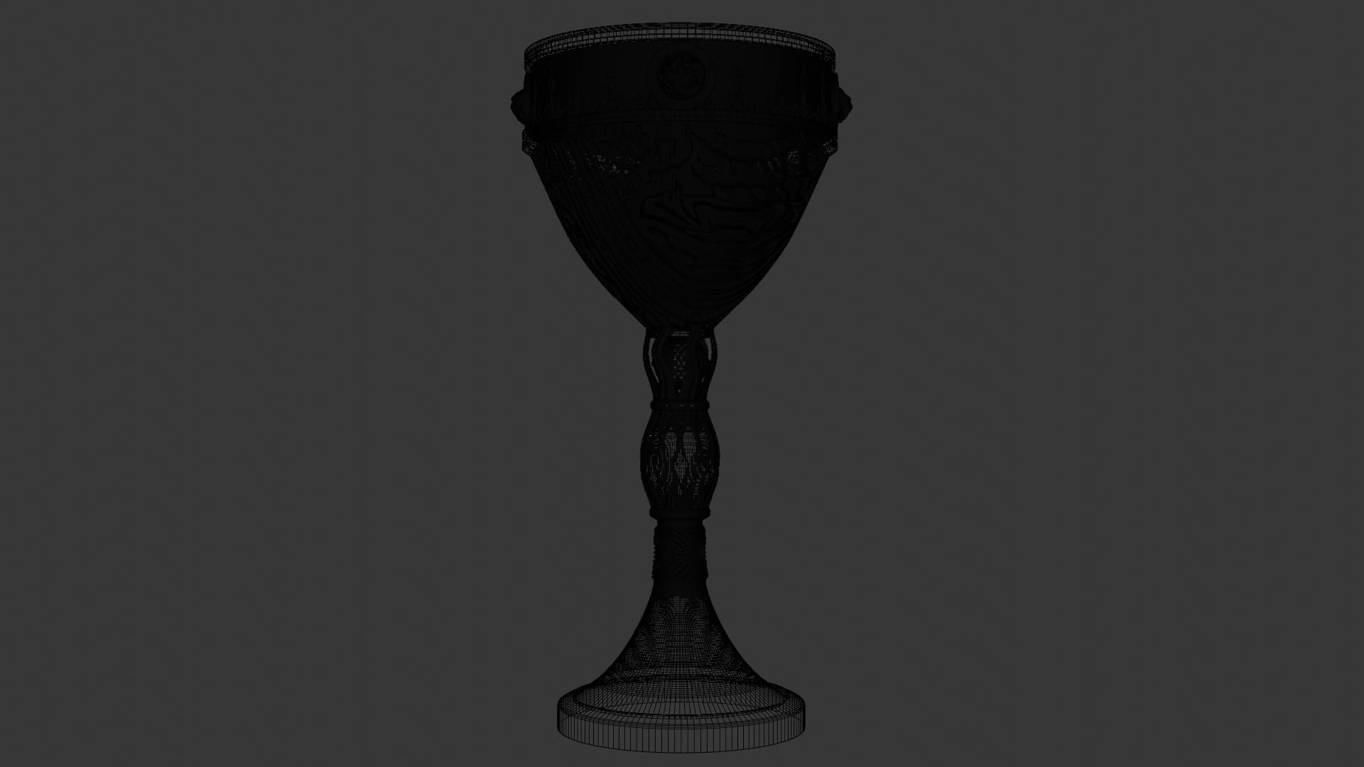 ancient ornamented goblet 3D model_15