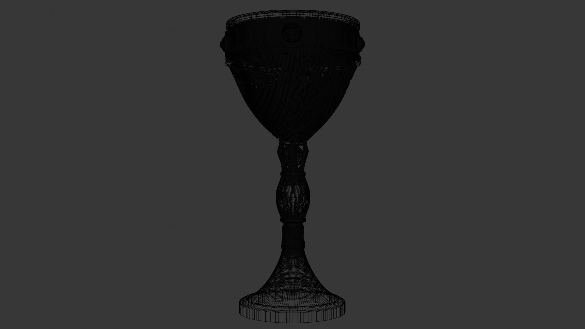 ancient ornamented goblet 3D model_14