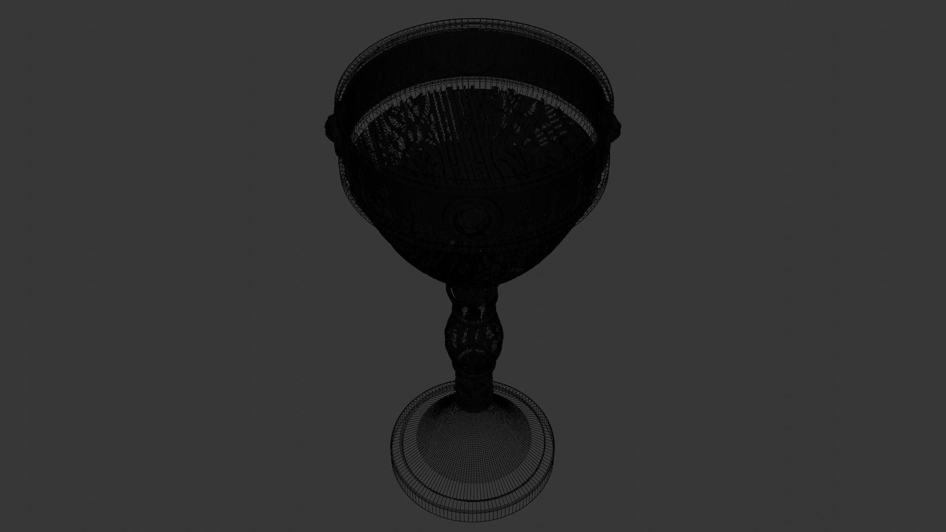 ancient ornamented goblet 3D model_16