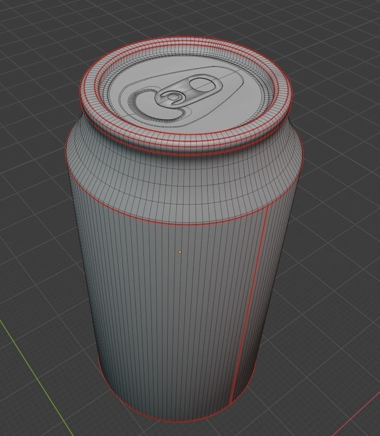 small coca-cola can Free 3D model_4