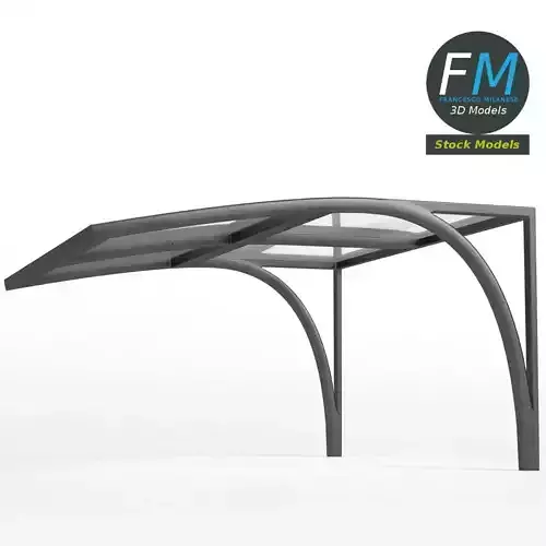 Acrylic canopy 3D model