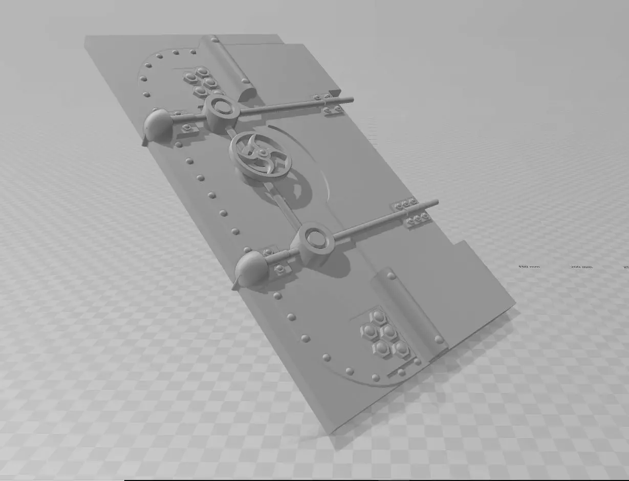 BATMAN BATCAVE VAULT DOOR   3D PRINTABLE 3D print model_0