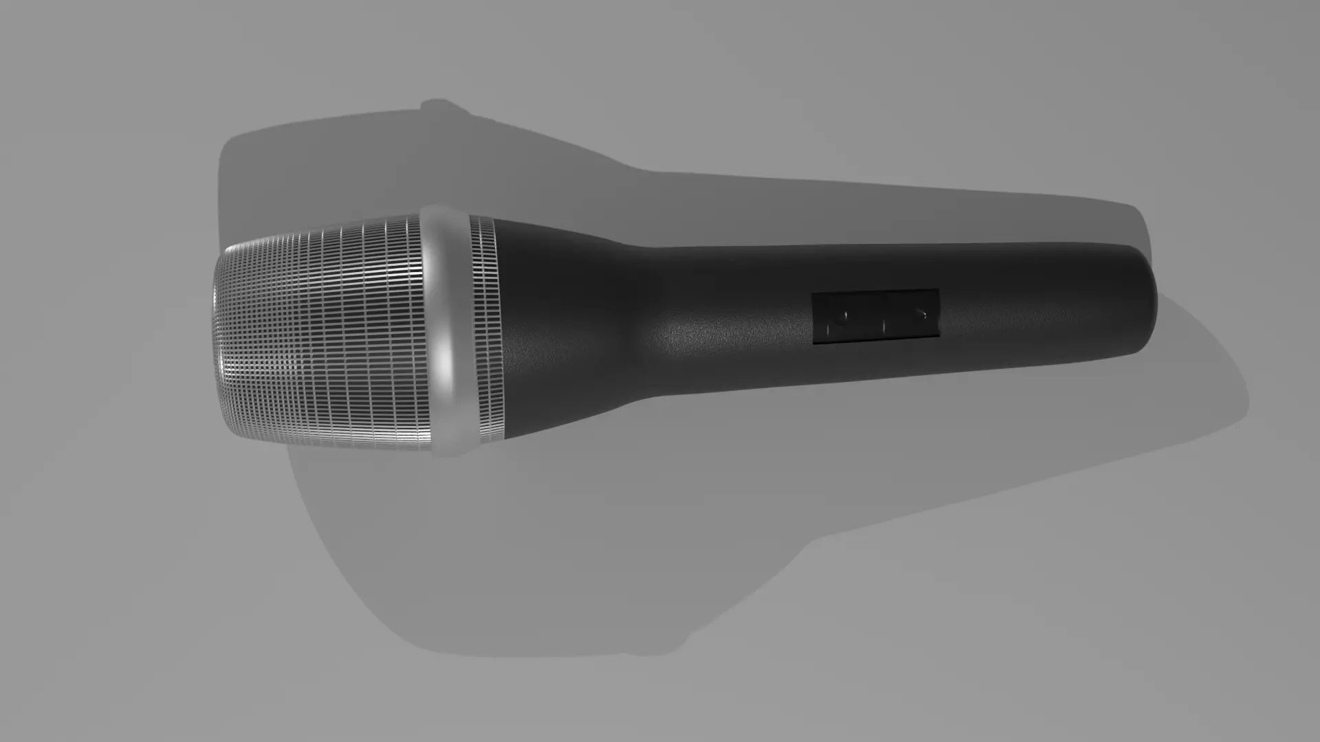 studio microphone 3D model_0