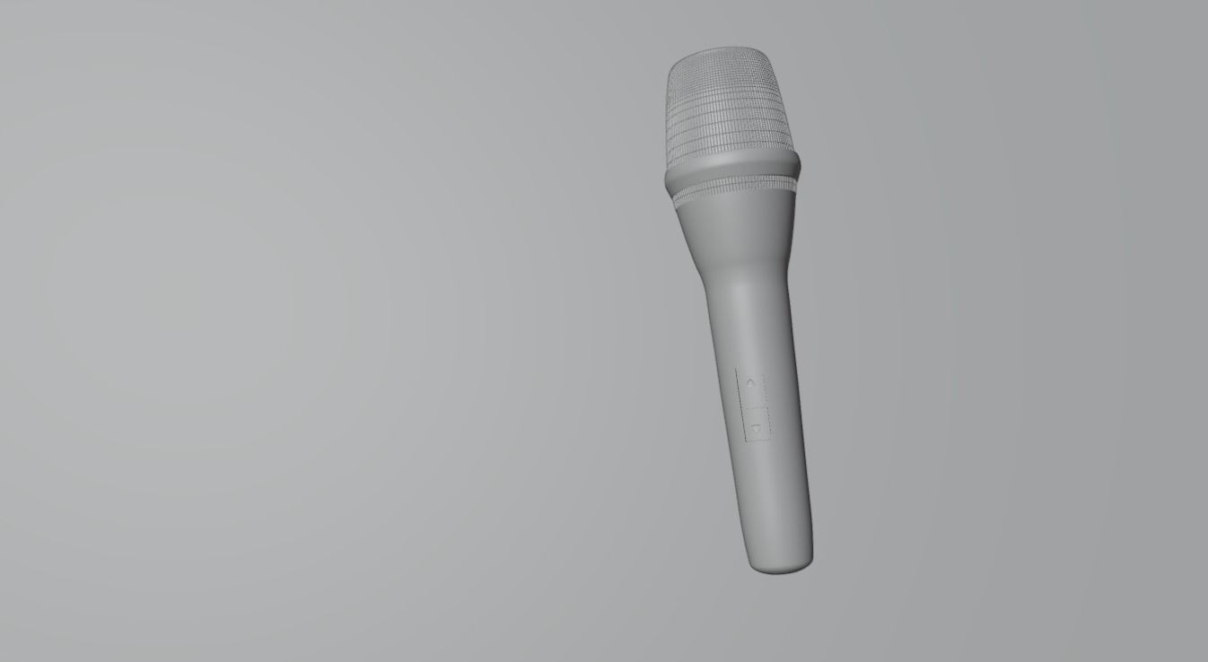 studio microphone 3D model_1