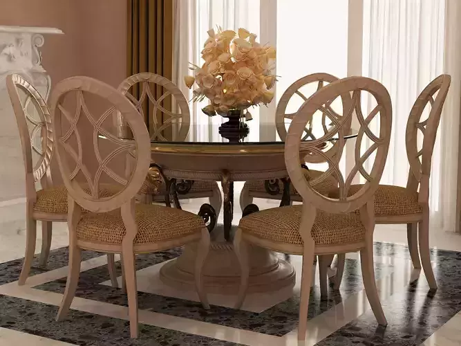 Dining Table Set 3D Models