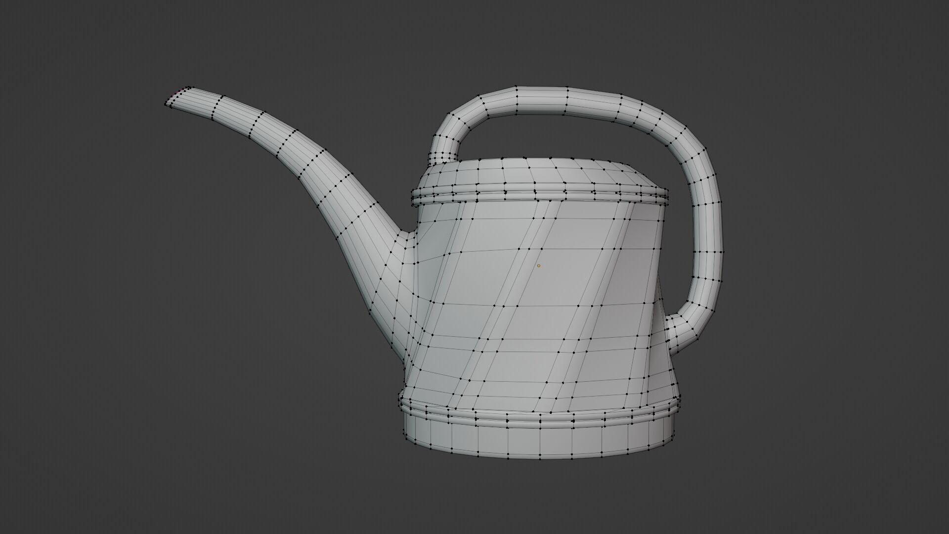 Watering Can Low-poly 3D model_3