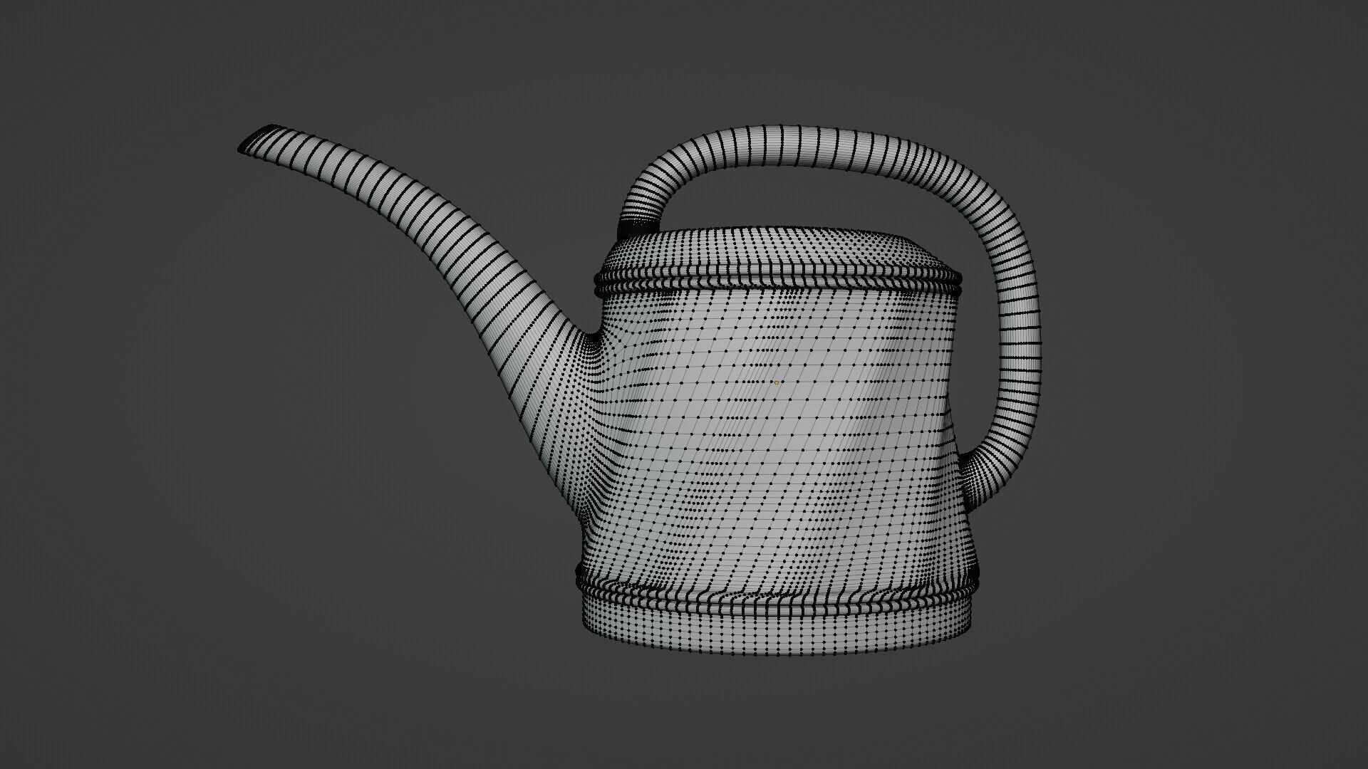 Watering Can Low-poly 3D model_4
