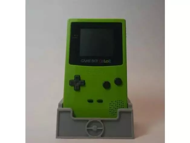Gameboy Colour Stand-W Game Cartridge Slot Free 3D print model