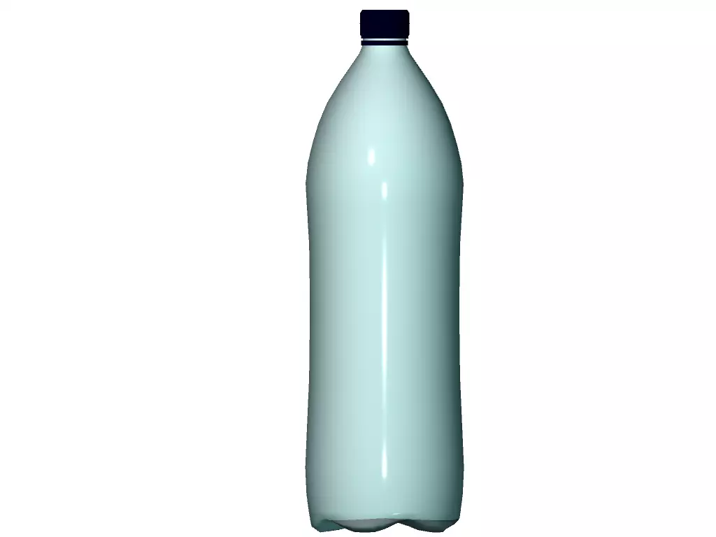Plastic water bottle Free low-poly 3D model