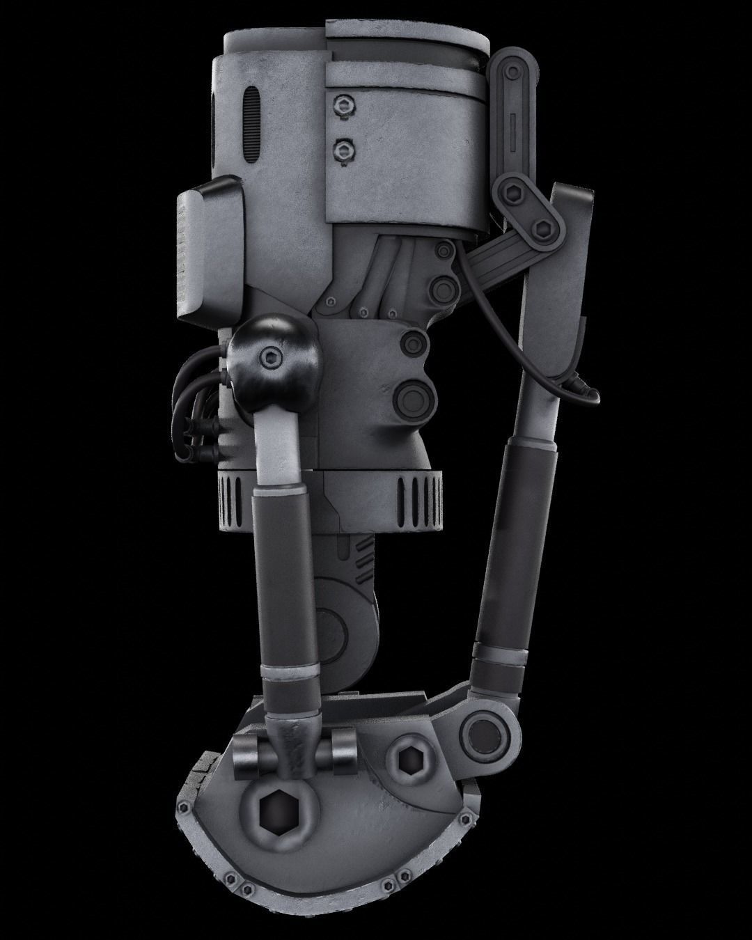 Crossbones Guantlet 3D print model_3