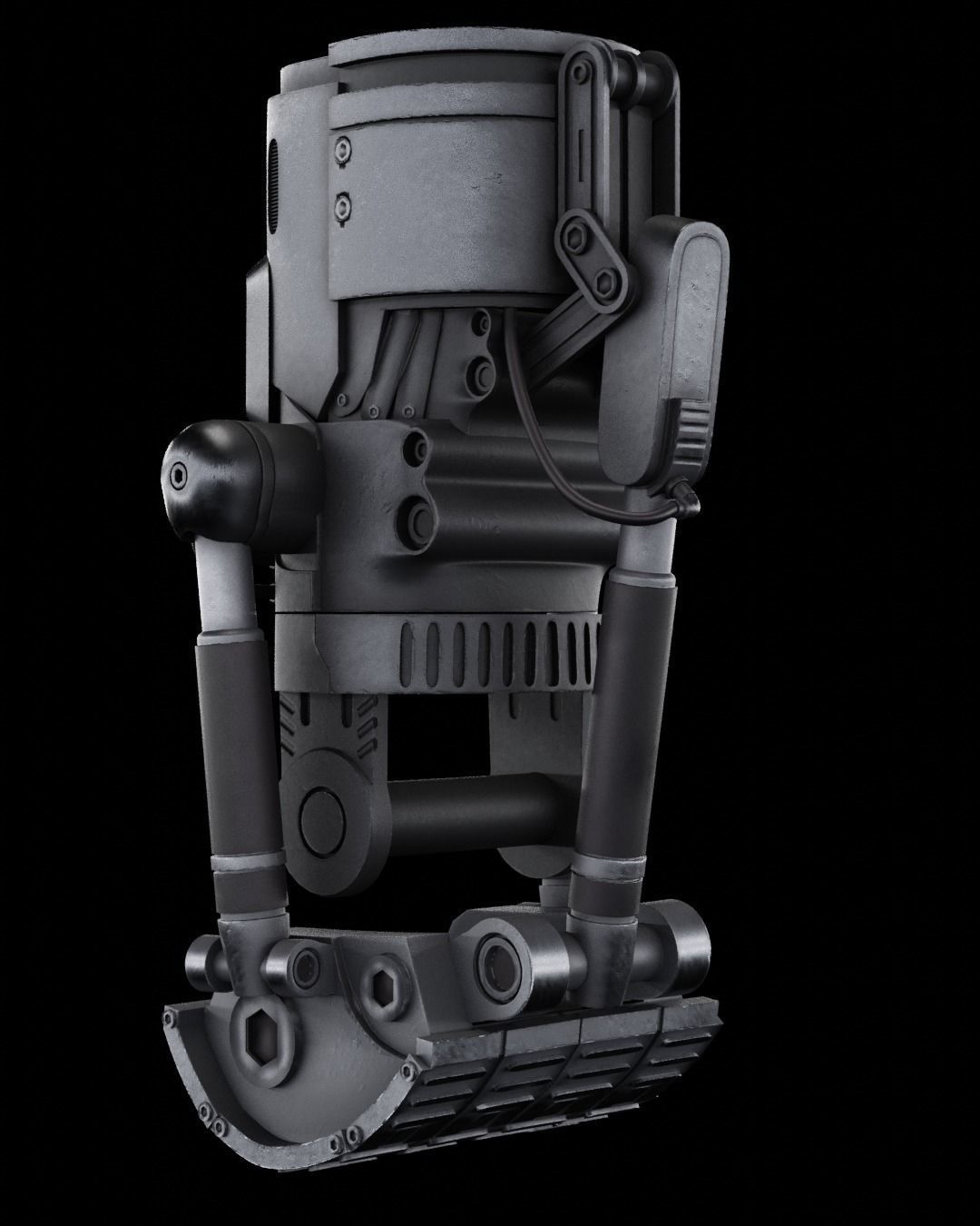 Crossbones Guantlet 3D print model_2