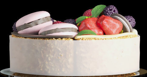 Set of desserts and cakes 3D model_2