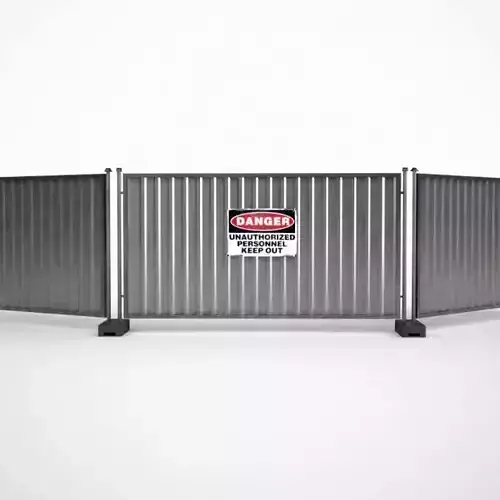 Metal Industrial Construction Barricade Fence
