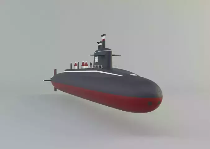 Andrew Jackson SSBN 619 military submarine model